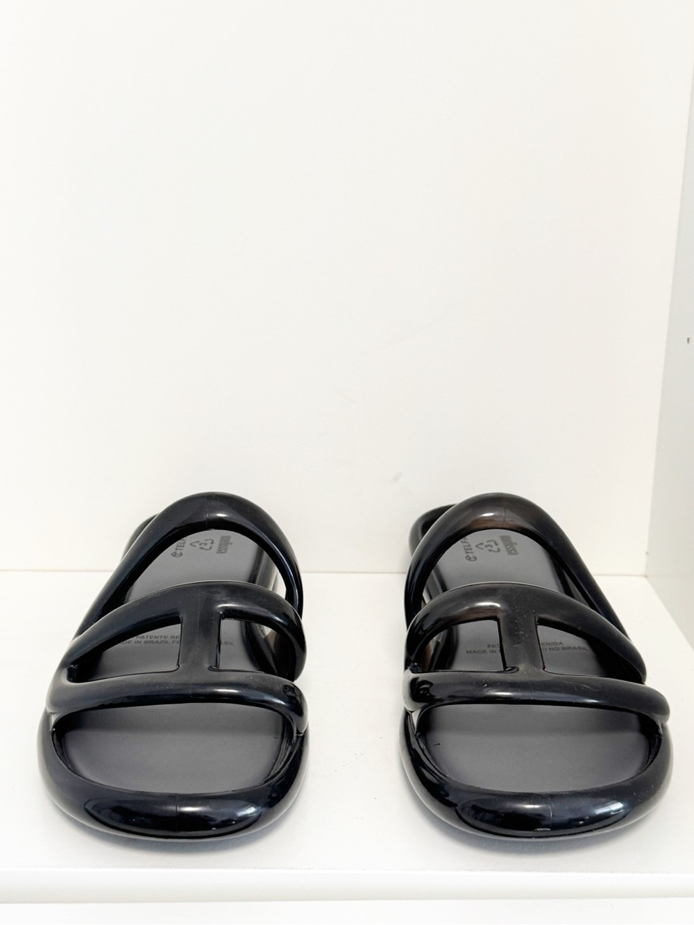 New Melissa x Telfar Jelly Slide Black size 8 - Picture 5 of 7